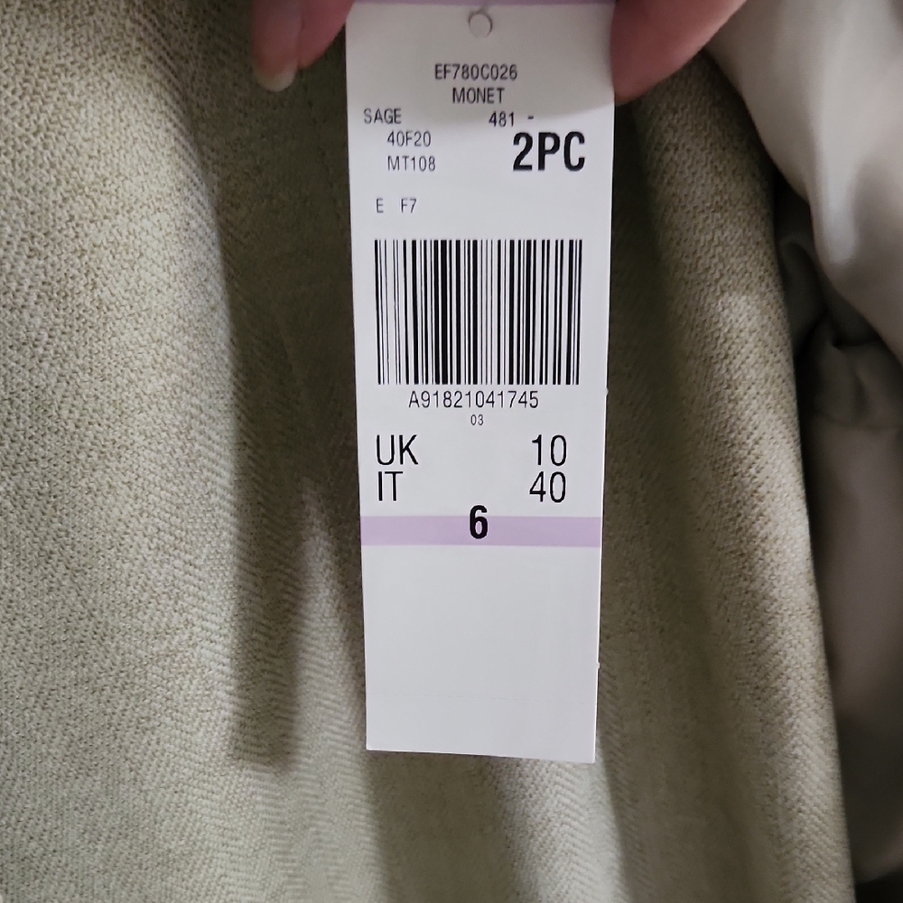 Evan Picone Cream Blazer Classic Tailored Style - Picture 3 of 8